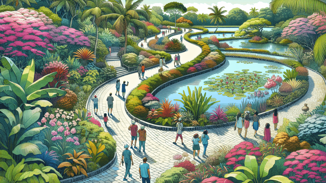 Pamplemousses Botanischer Garten